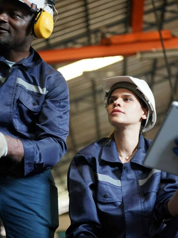 Worker in metal industry